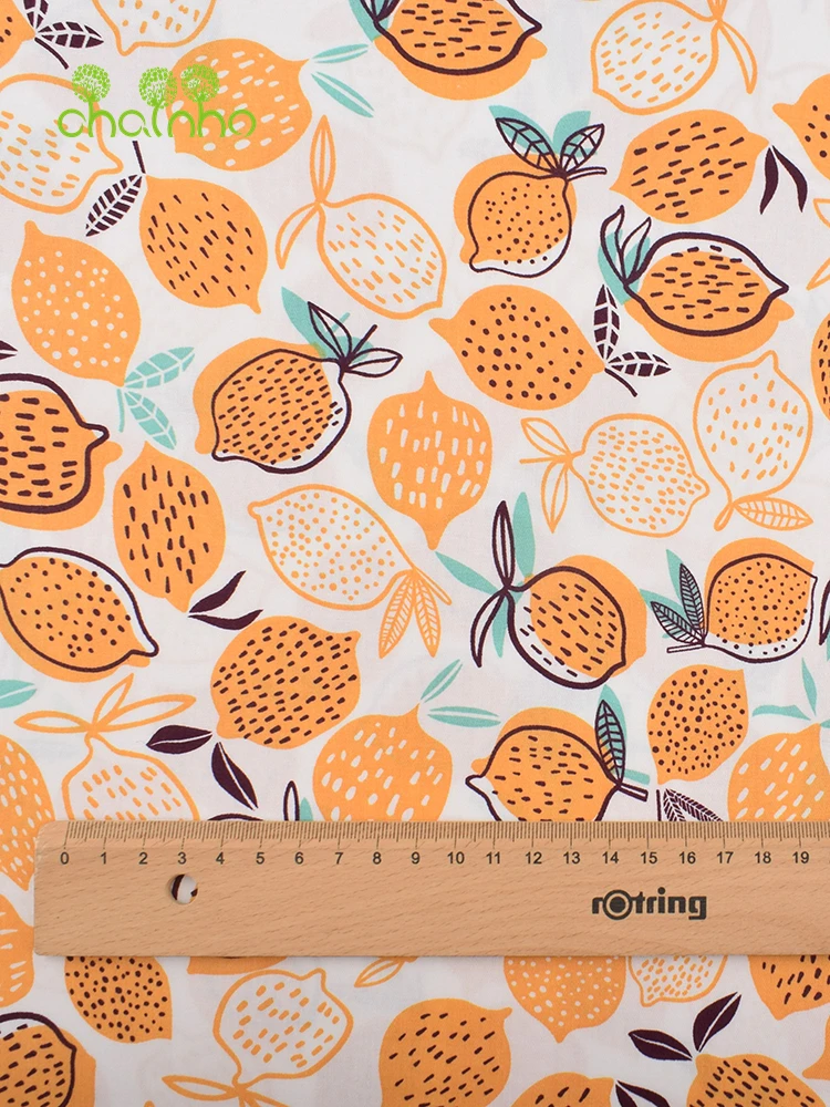 Chainho,Printed Twill Weave Cotton Fabric,DIY Quilting Sewing Material,Home Handmade Textile,Patchwork Cloth,Cartoon Series,25C6