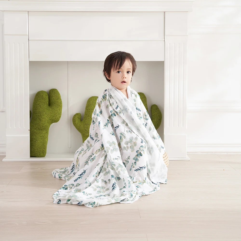 Kangobaby High Density Muslin Premier Quality Digital Print Baby Swaddle Blanket cotton muslin blanket swaddle blanket cotton swaddle cotton gauze blanket