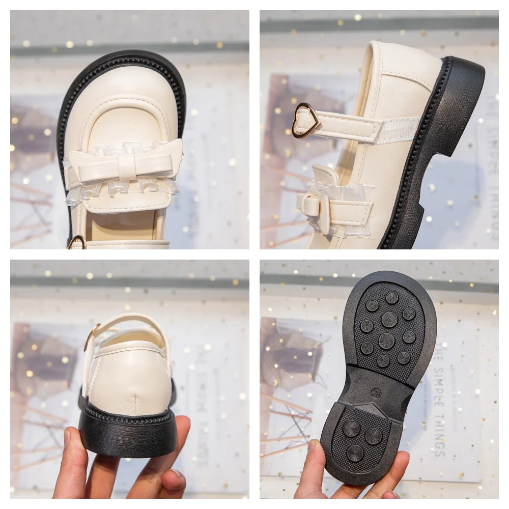 Girls Mary Jane Shoes for Autumn with Cute Bow