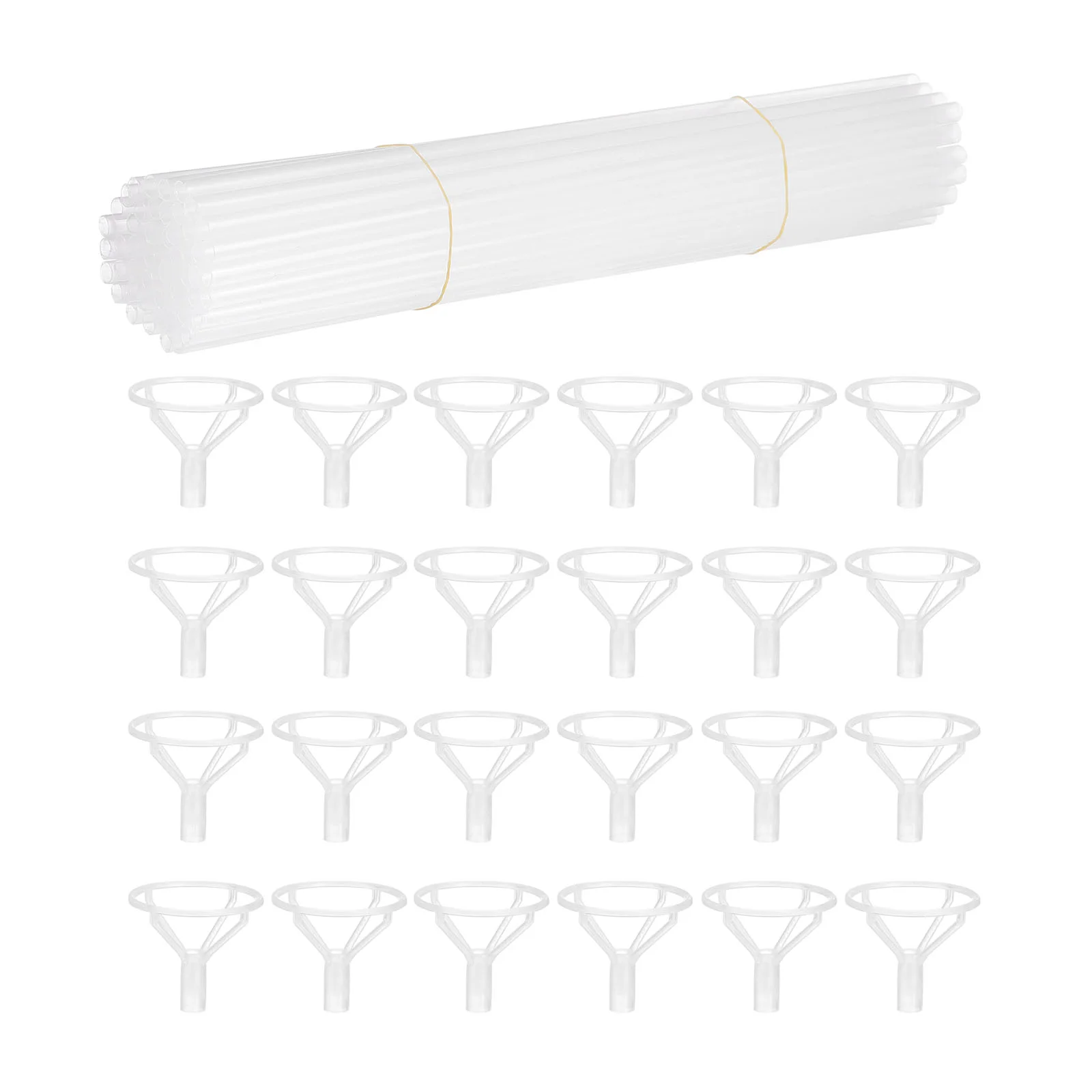 

Balloon Holders Balloon Cup Stands Plastic Balloon Sticks Balloon Supporting Rod for Christmas Birthday Wedding Party