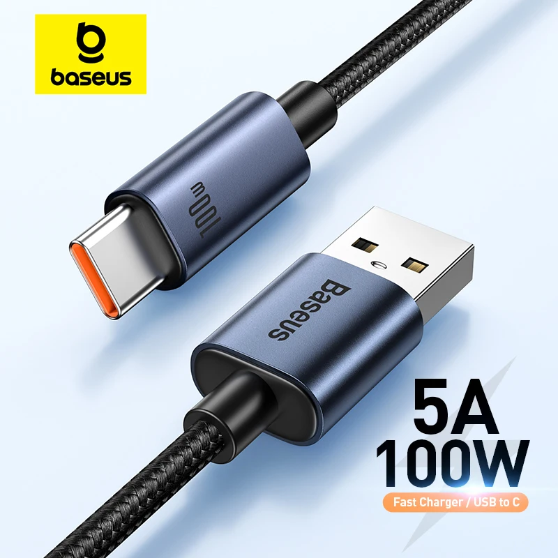 High-Speed Fast Charging USB Type C Cable - 6A, 66W/100W