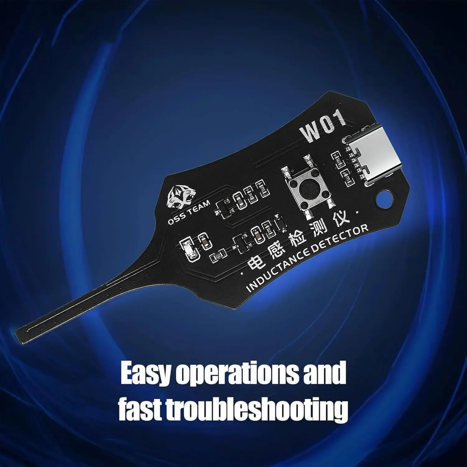 USB C Inductance Tester Motherboard Coil Inductance Detector Tool Electromagnetic Induction Troubleshooting For Repairs Type C