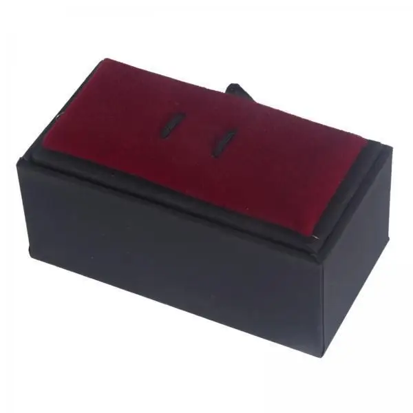 

2x Men Bar Pin Velvet Jewelry Storage Case Gift Display Box