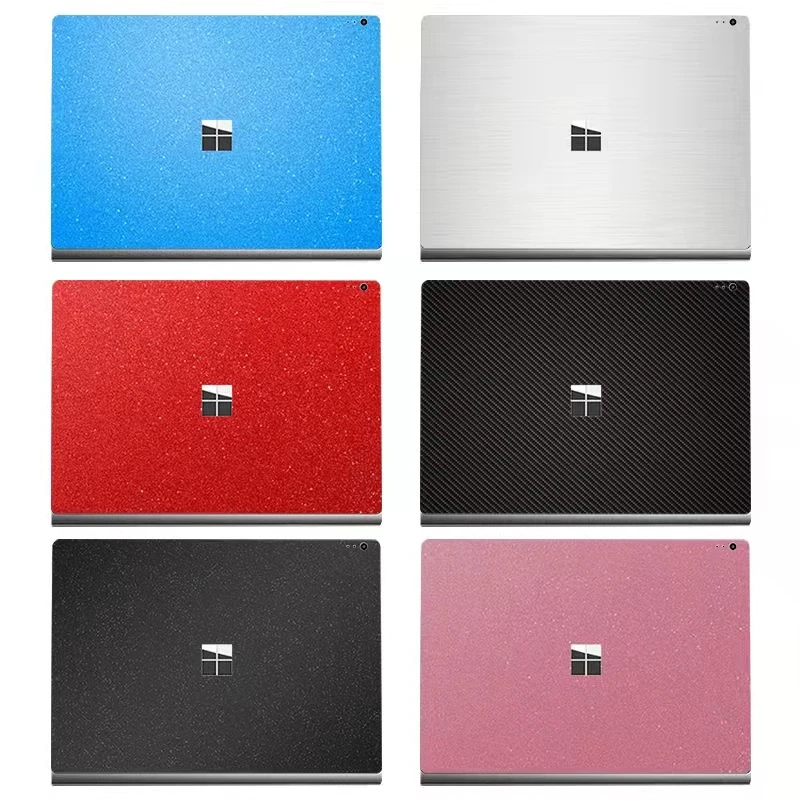 Speciale Adesivo In Vinile In Fibra Di Carbonio Cover Protettiva Per La Pelle Per Microsoft Surface Book Pro Laptop 2 3 5 6 7 Go 12 "13.5" 15"