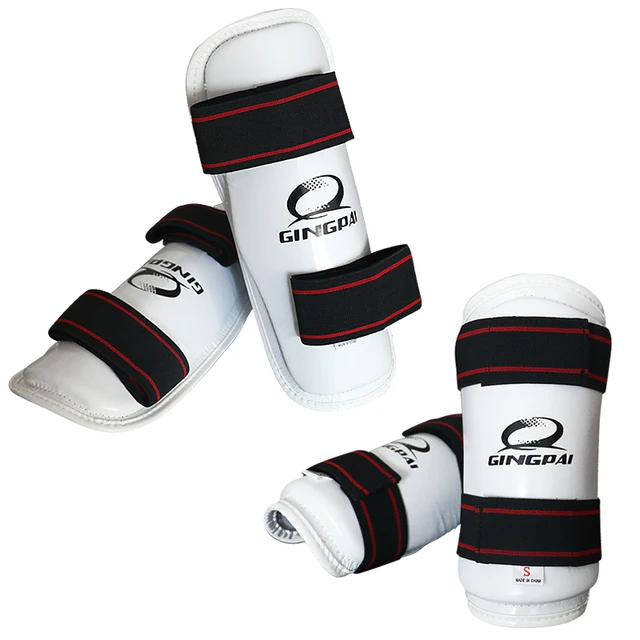 Espinilleras protectoras para Kick Boxing, equipo de protección para Karate, Taekwondo, Sanda, Muay Thai, protectores de piernas y brazos, 1 par - Imagen 5