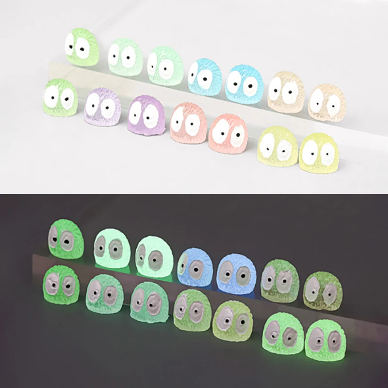 

10Pcs Cute Colorful Luminous Elfs Dust Sprite Micro Decorative Figurines Ornaments Glowing Miniature Gardening Potted Decor