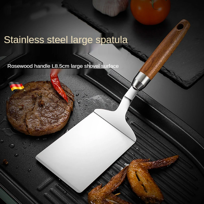 AISITIN Professional Grade Stainless Steel Spatula Perfect for Cast Iron Skillets and Flat Top Grills BBQ Tools