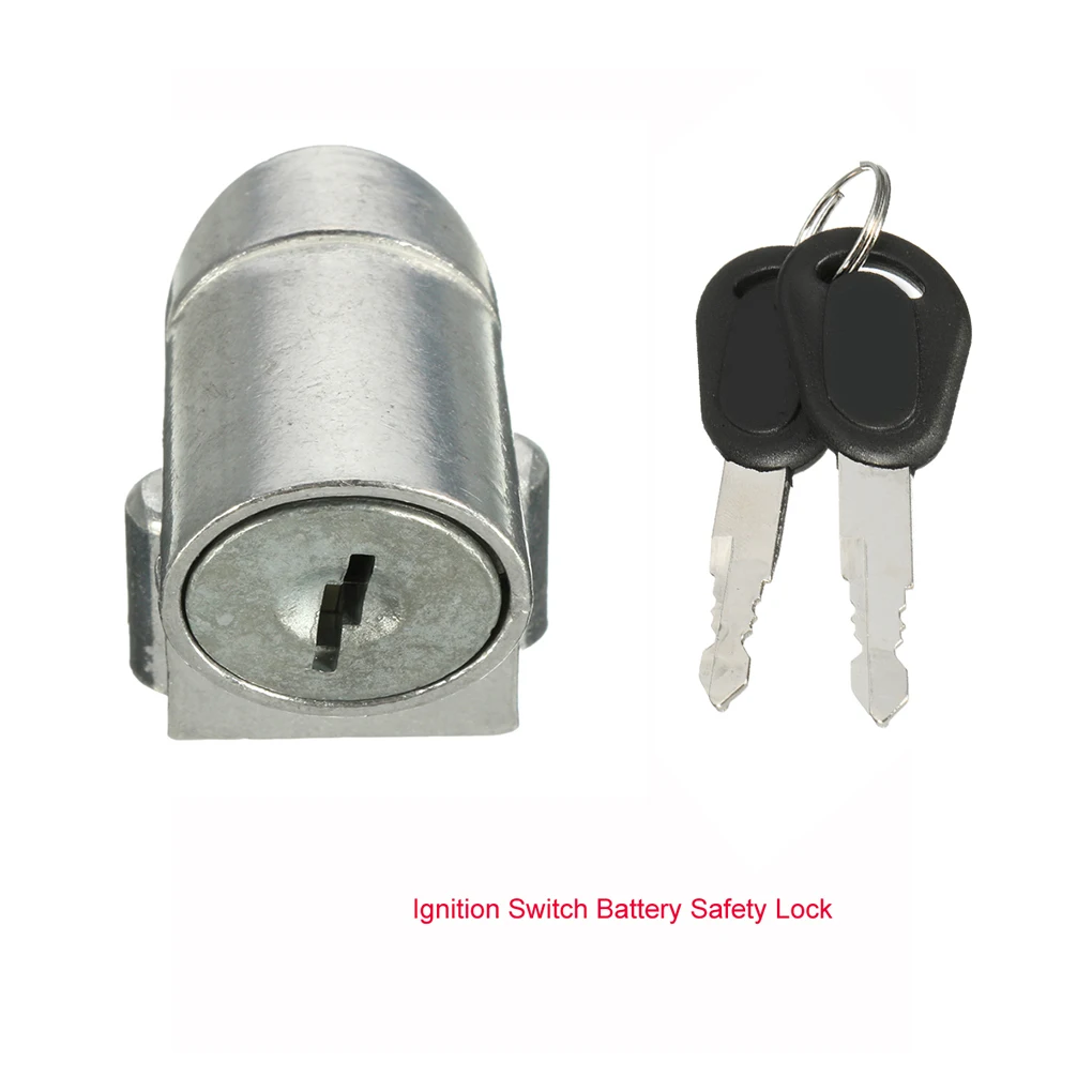 

Замок зажигания для электрического велосипеда, мотоцикла, скутера, аккумулятора, переключатель зажигания, замок безопасности аккумулятора, 2 ключа