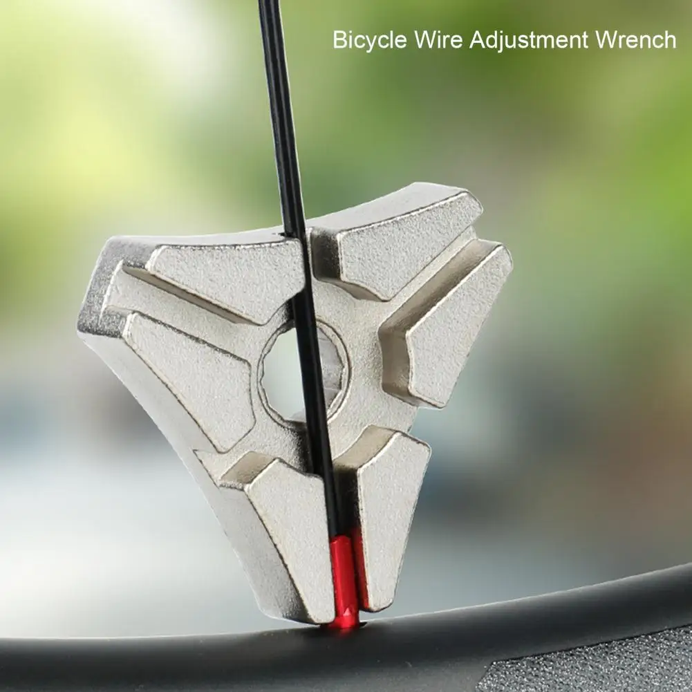 

Bicycle Spoke Wrench Ergonomic Highly Hardness 6 Slots Spoke Repair Carbon Steel Bicycle Wire Adjustment Wrench Bike Supplies