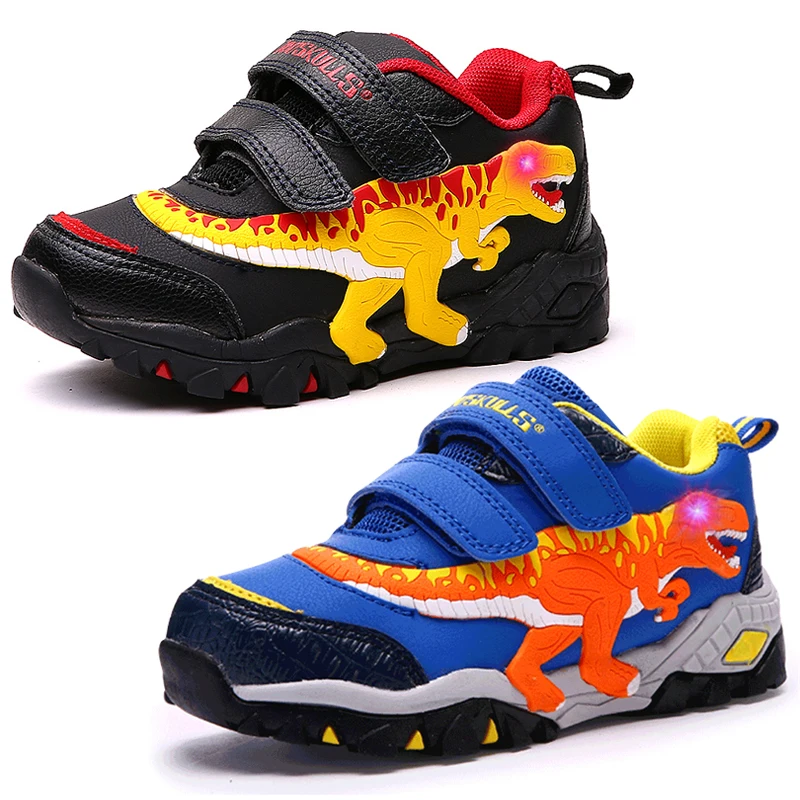 Zapatillas de deporte luminosas para deportivos con iluminación 3D de dinosaurio, tenis para correr, 2022 _ -