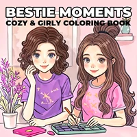 Adult Coloring Book - 7.8x7.8 Inch Unique Colorful Designs for Women, Perfect Gift for Friends and Special Occasions 1