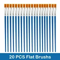 20 PCS Flat Brushs