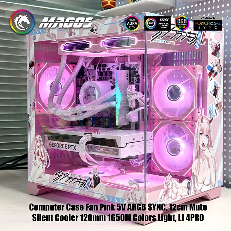 ピンクPC ARGB】珍しいピンク色のケースファンが入荷しました！【Ainex