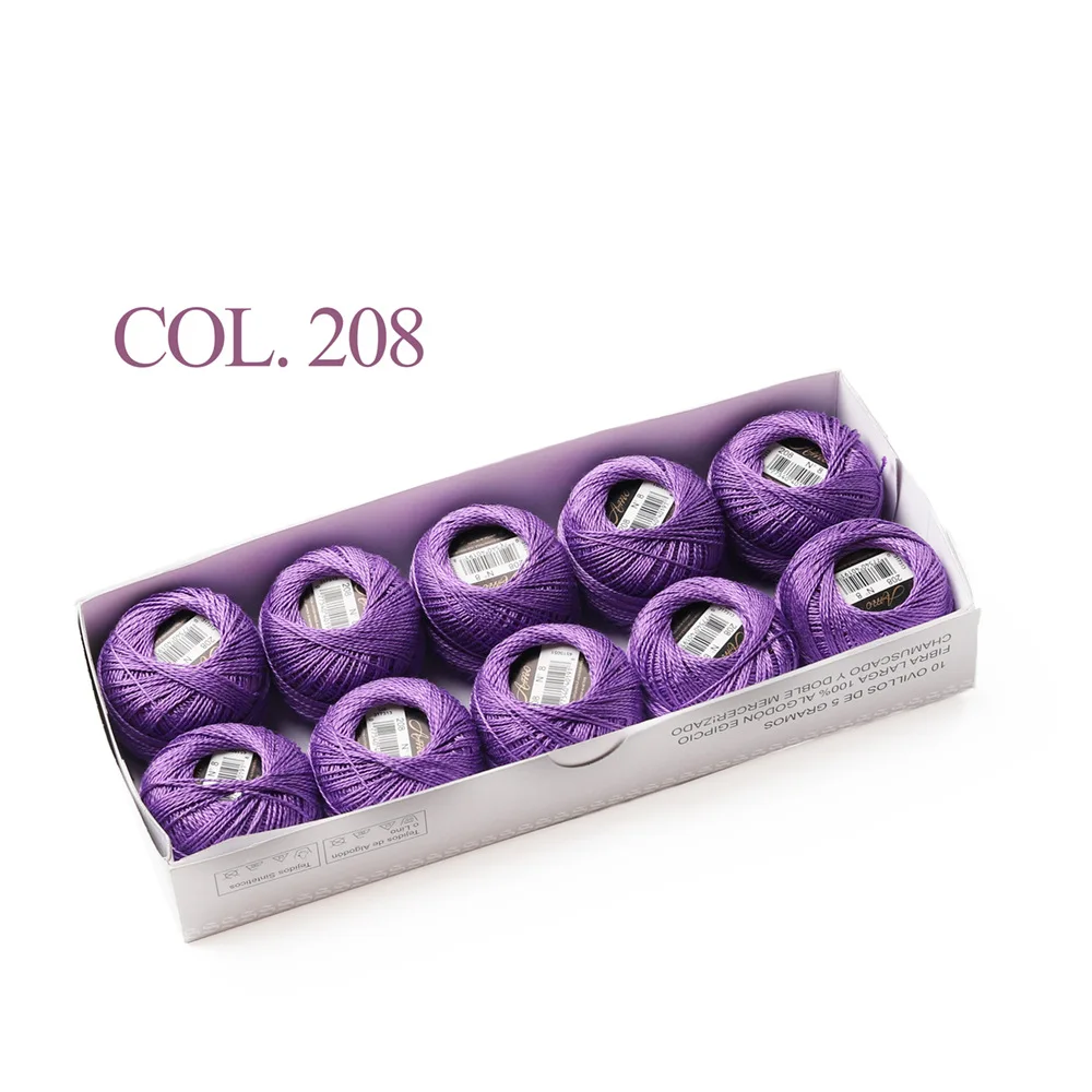 Egyptian Long Staple Cotton Embroidery and Hand Sewing Thread Set - 10 Balls