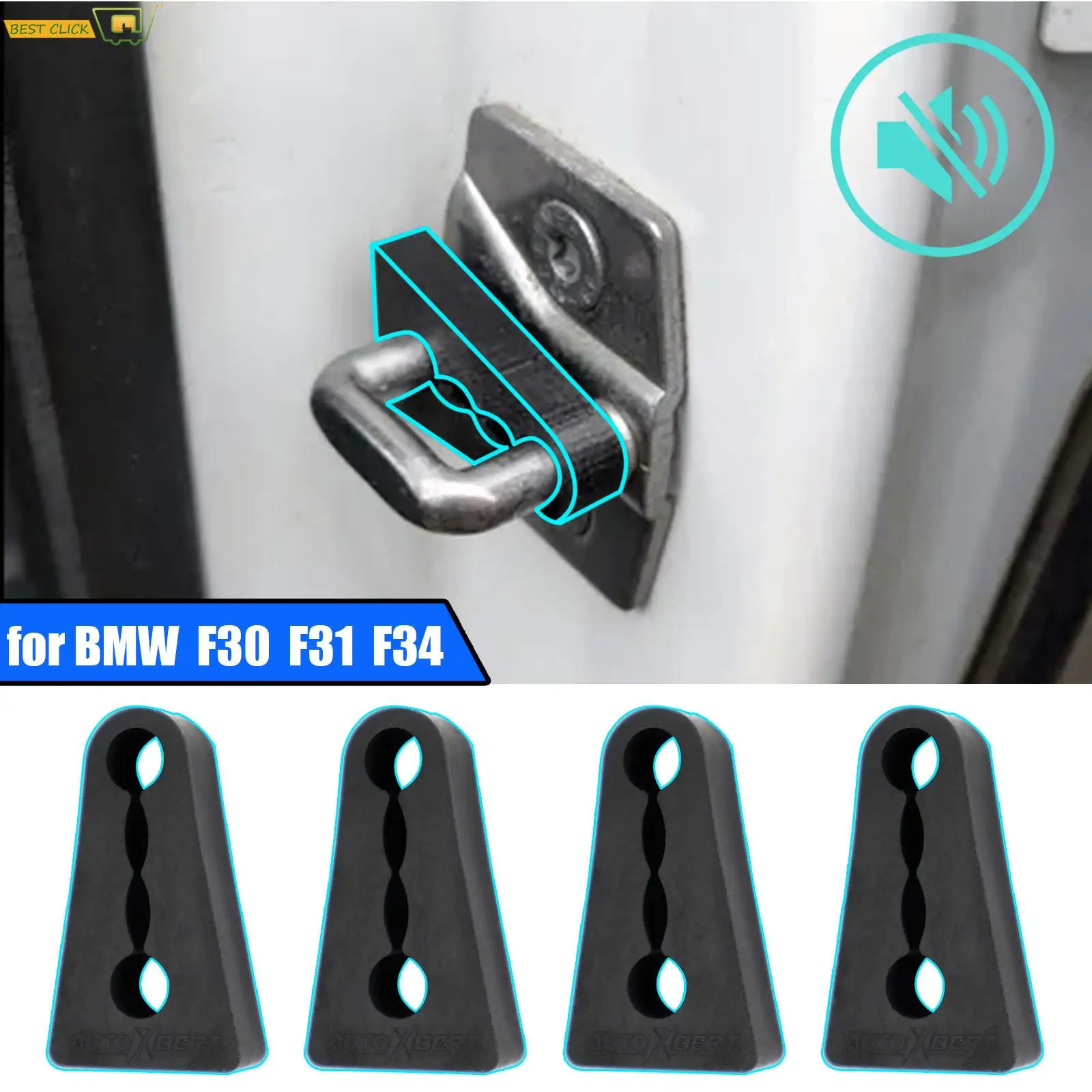 음향 댐퍼 문짝 잠금 버퍼, BMW 3 시리즈, F30, F31, F34, F35, E90..