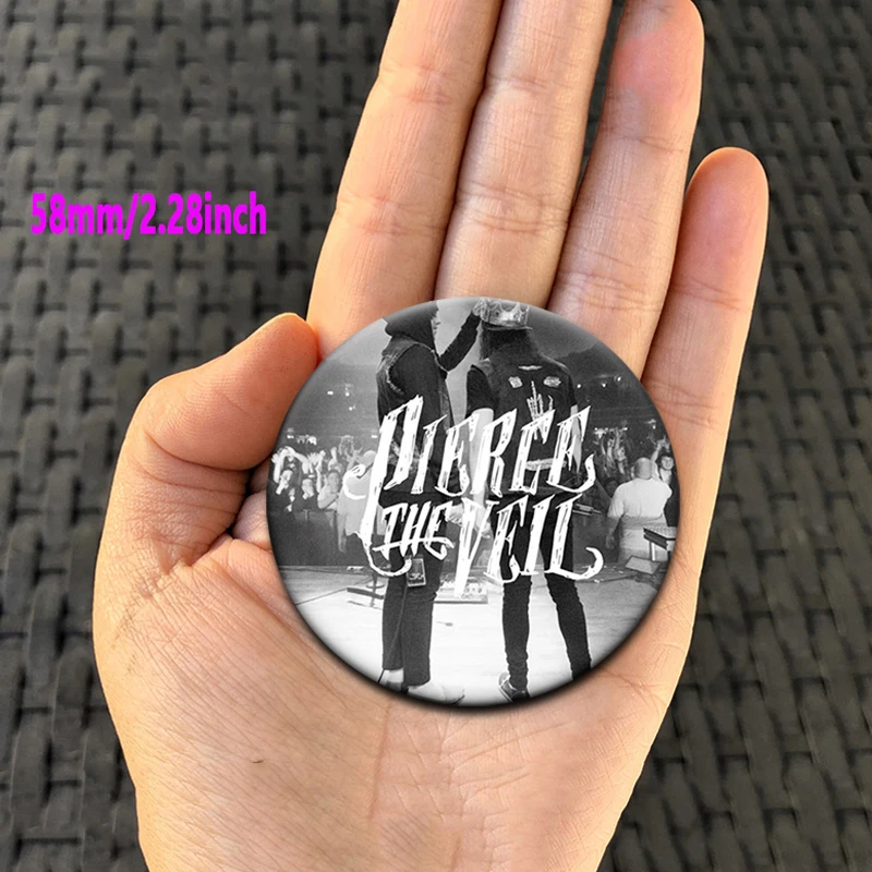 Pierce The Veil Collide with The Sky Album Art Pin Brooch - Music Lover's Decorative Tinplate Badge