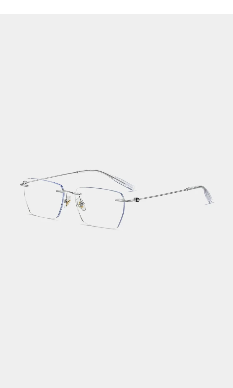CAPONI Randlose Optische Gläser Rahmen Ultra Licht Einfache Design Business herren Gläser Anti Blau Licht Computer Brillen JF0621 – Detail 14