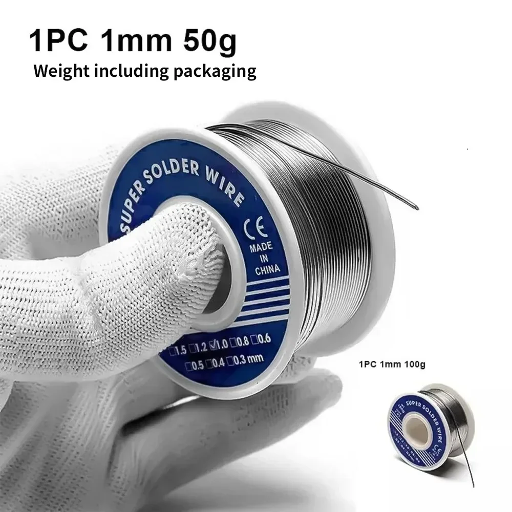 Soldering Wire 1PCS Lead-free 0.5-1.0mm Unleaded Rosin Core for Electrical Solder RoHs