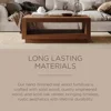 Artemis Large 2 Tier Contemporary Rectangle Wooden Center Coffee Table with Shelf Storage for Living Room in Refined 2