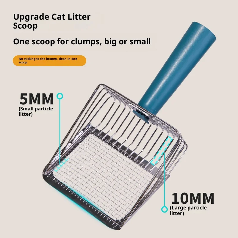 Cat Litter Scoop Set With Long Handle And Stand For Litter Box_voghion.com
