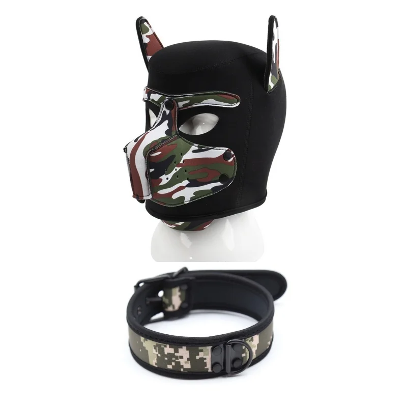 Maschera Per Cani In Neoprene | Taglia L O XL | Con Muso Rimovibile | Per Halloween E Party In Costume | Tessuto Morbido E Elastico