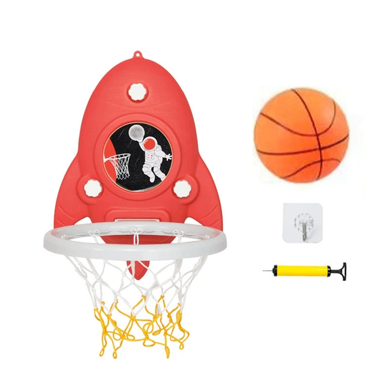 

Kids Sports Toy Basketball Hoop Set With Balls&Ball Pump Hanging Type Toy Games For Boy Girls