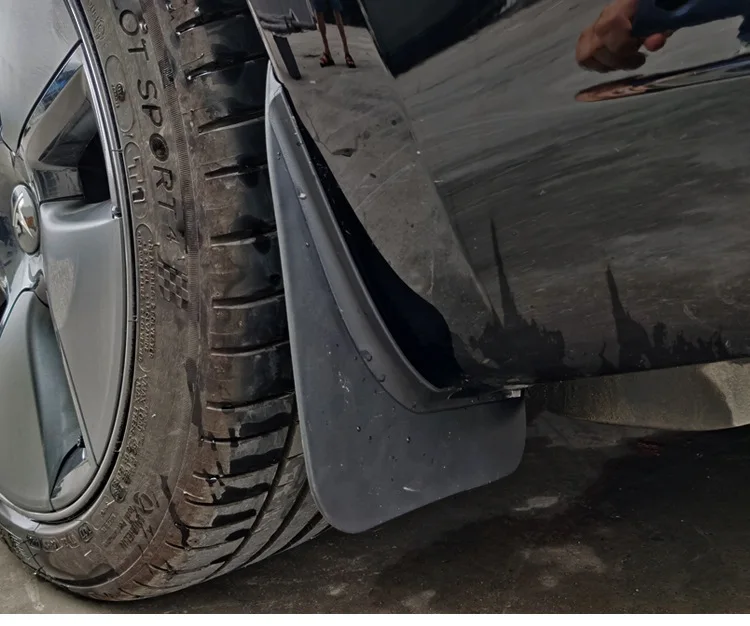 4 pièces Voiture Bavette Garde Boue pour Smart 451 Fortwo 453 Fortwo 2009-2020 Forfour 2015-2020, Voiture Garde-Boue Avant et Arrière Fender Splash Guard Imperméable