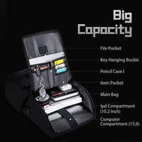 Arctic Hunter Men's High Quality New Waterproof Trend Buckle Hook Backpack Business Leisure Computer Backpack College Student Sc 2