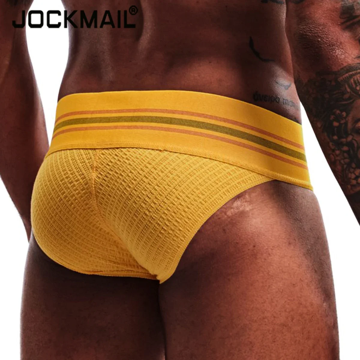 JOCKMAIL Men's Underwear Men Sexy Mesh Breathable Briefs Low Rise Soft Underpants Male Summer Tangas Bikini Calzoncillos Hombre new mens sexy t back pouch panties g string briefs bugle pouch thong low rise underwear male calzoncillos hombre slip swimwear