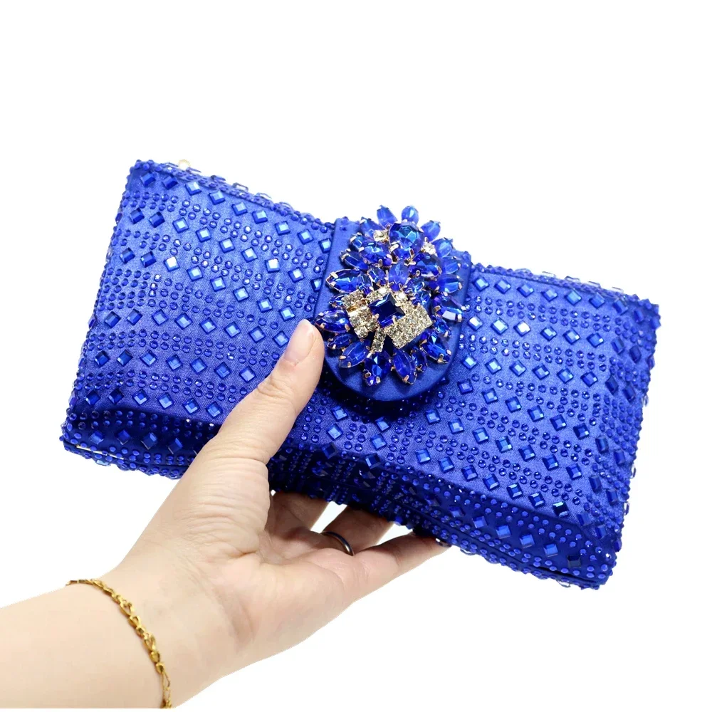 

Women's Party Clutch Luxury Bags Shape Bow Royal Blue Handbag Evening Bag