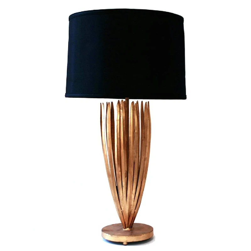 

Meicang Spot New York Downtown Park Entrance Pond Golden Reed Cong Neoclassical Art Sculpture Table Lamp