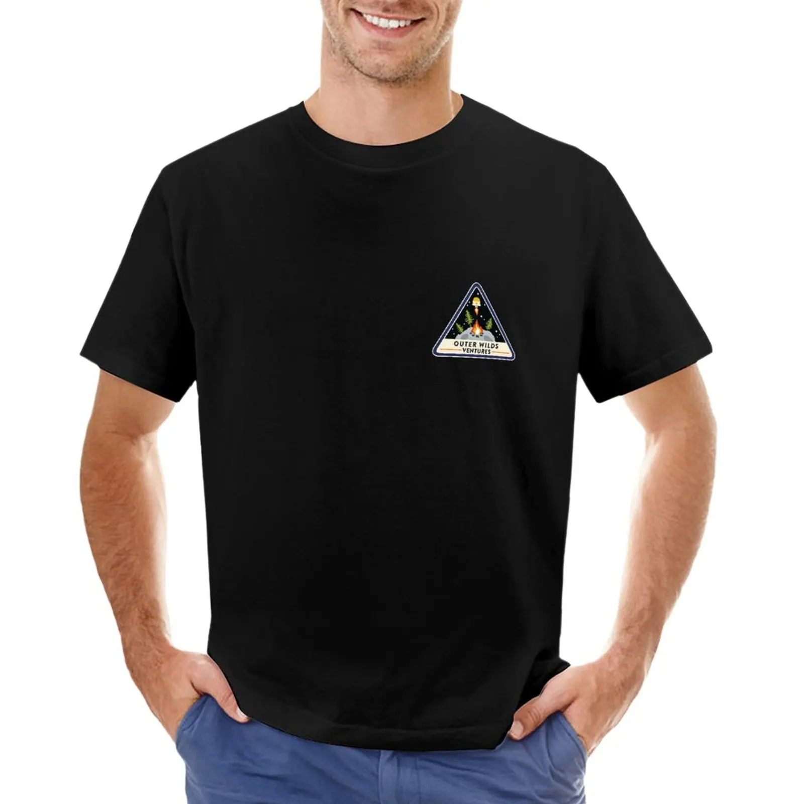 

Outer Wilds Ventures Logo T-Shirt hippie clothes tees new edition plain black t shirts men