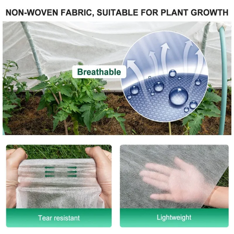 Winter Plant Cover Anti-freeze Non-Woven Fabric Garden Frost Protection Blanket Seedling Protective Cloth Outdoor Warm Supplies 3
