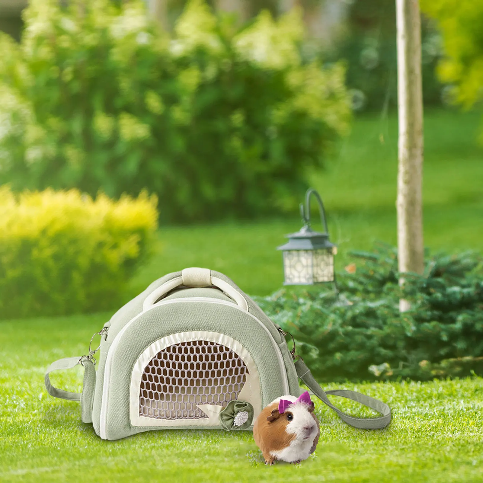 Hamster Carrier Bag Shoulder Bag Travel Portable Breathable Pet Outdoor Pouch For Small Animals Small Pet Squirrel Hedgehog Rat pet carrier