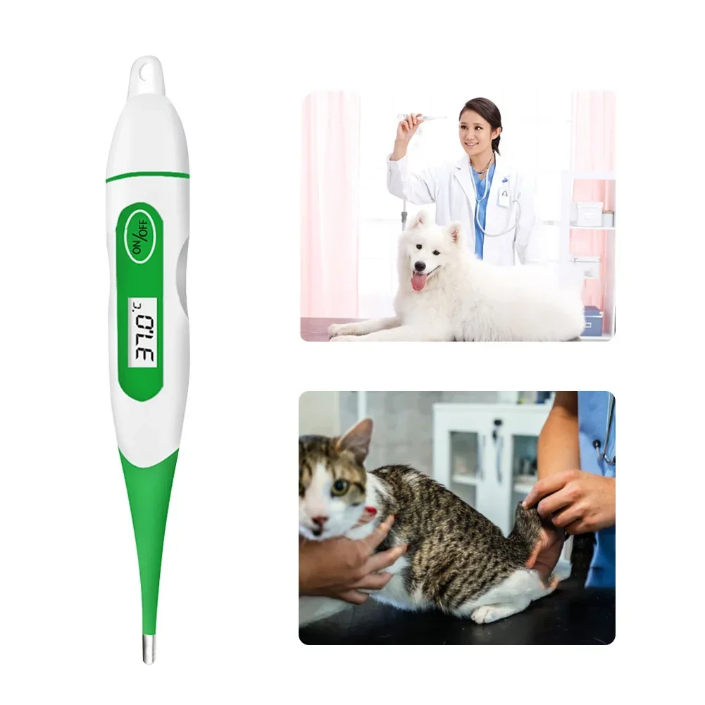 Animal thermometer Digital LCD Animal Thermometer for farm pig cow sheep dog cat Electronic Tools Veterinaria Supply