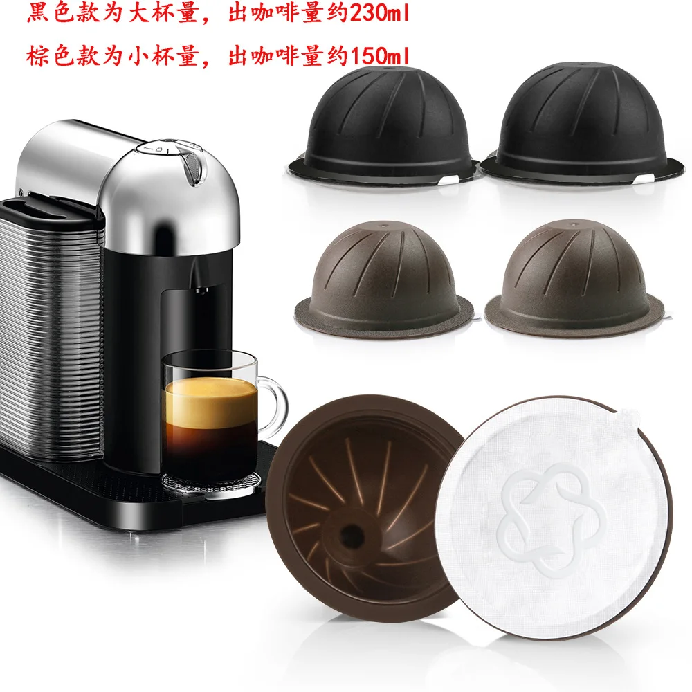 Solo Per L'Uso Con Nespresso Vertuo Next Vertuoline Capsule Riutilizzabili In Acciaio Inossidabile Filtro Per Caffè Ricaricabile Con Pod Originale