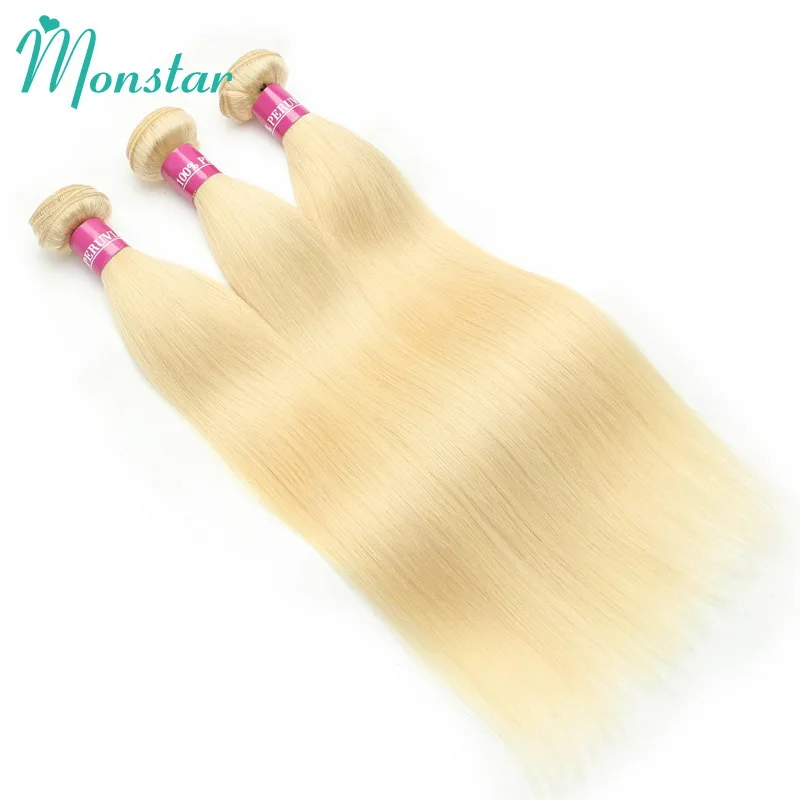 12 A Blonde 613 Bone Straight Human Hair Weave Bundles 40 Inch Brazilian Color 100% Remy Human Hair Extension 1 2 3 Bundles Weft 5