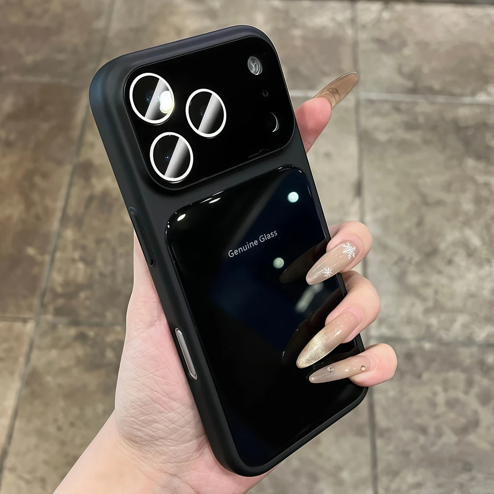 Echtes Glas Handyhülle Stoßfest Für Iphone Pro Max Plus_voghion.com