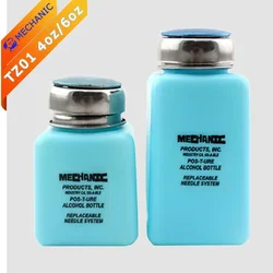 Press Type Liquid Bottle MECHANIC TZ01 4oz 6oz StainlessSteel Antistatic Splash Proof JJP Push Alcohol Bottle Solution Dispenser