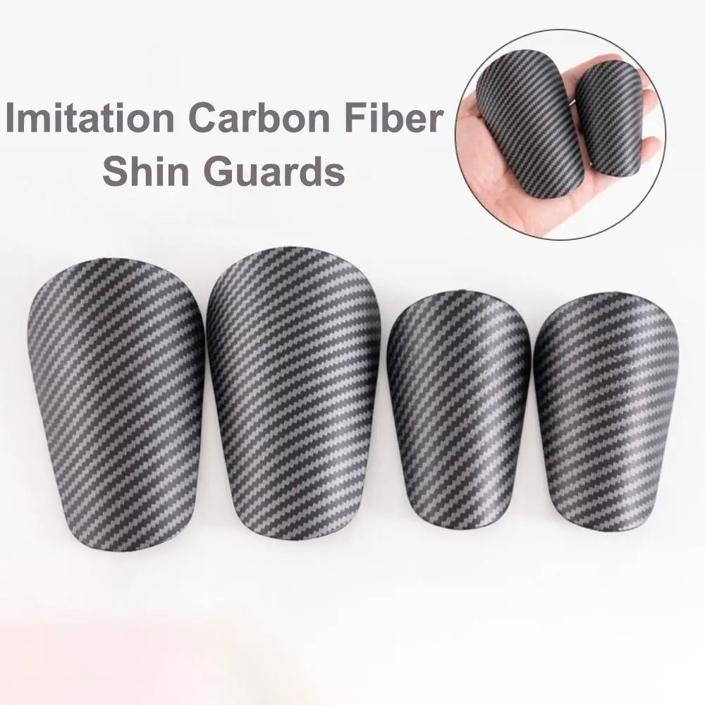 Soccer Shin Guards Shin Guard Pads Simple Imitation Carbon Fiber Practicing Football Small Size Knee