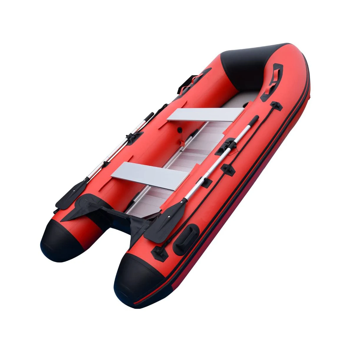 Thickened inflatable fishing boat 380cm kayak assault boat waterproof folding rowing assault