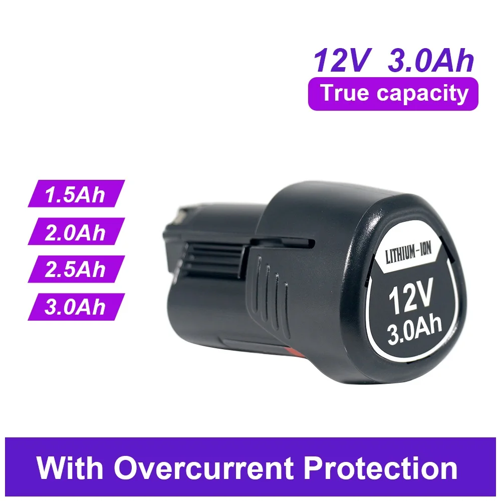 Per Bosch 10.8V 12V 1.5-3Ah 2.5Ah Batteria Per Batterie Bosch BAT412A BAT414 BAT411 BAT412 D-70745 2607336014 BAT420 GSR 120-LI - immagine 4