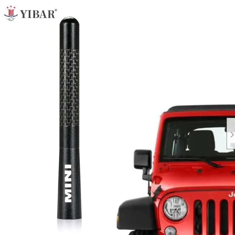 미니 자동차 지붕 안테나 범용 장식 탄소 섬유 항공 R55 R56 R60 R50 R53 F55 F56 F60 스타일링 액세서리