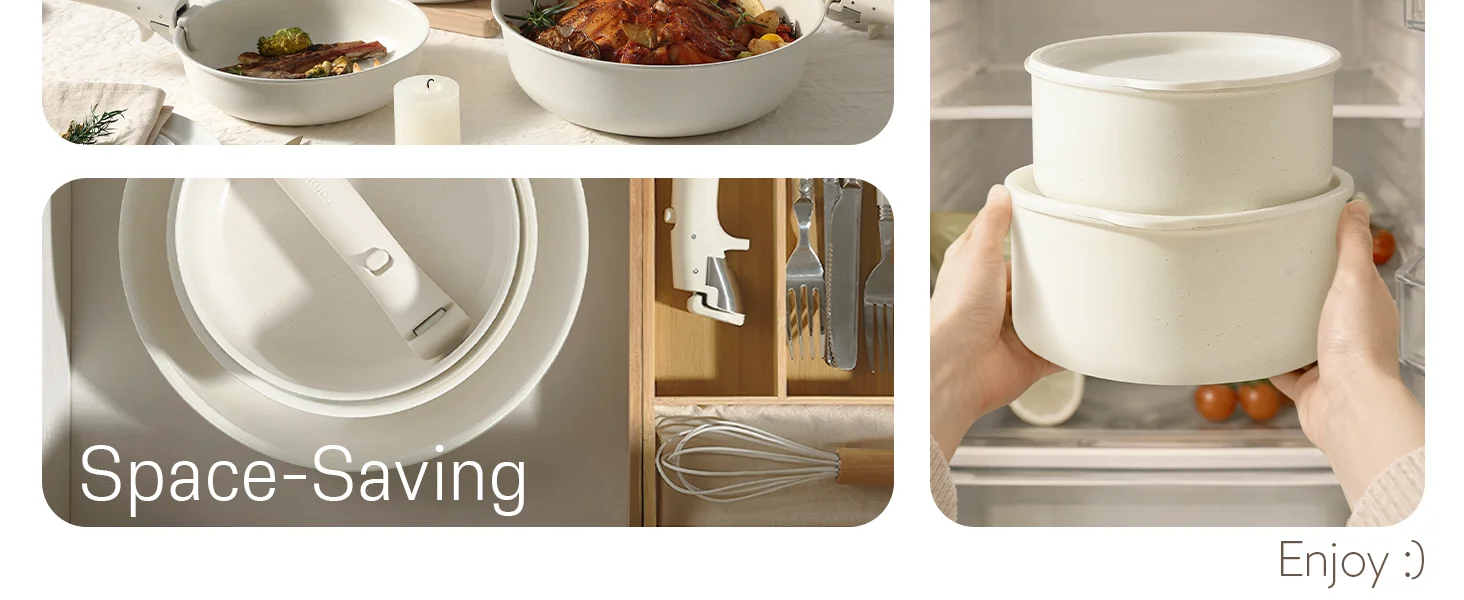 Pots and Pans Set, Nonstick Cookware Sets