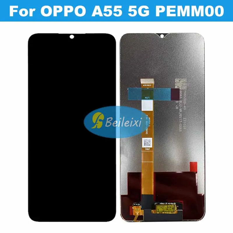 For OPPO A55 5G PEMM00 PEMM20 PEMT00 PEMT20 LCD Display Touch Screen Digitizer Assembly For OPPO A55s (China) 5G PEMM00