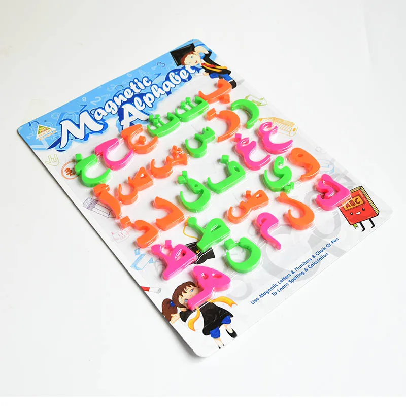 28 Pcs Arabic Alphabet Block Baby Educational Toy  Fridge Magnets Letters,learning & Education Toys for Muslim Baby