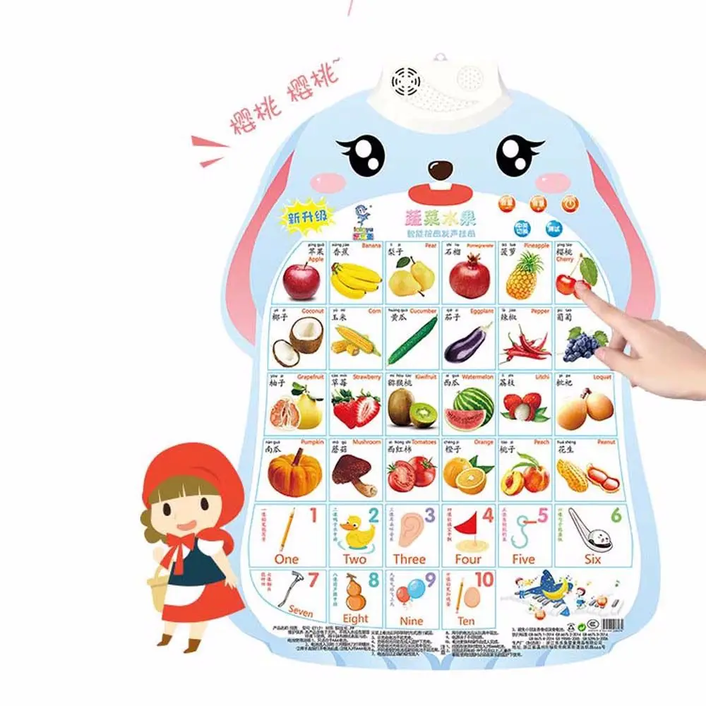 음성 전자 학습 어린이인지 계발 오디오 북  학습 장난감 조기 교육 오디오 벽 차트