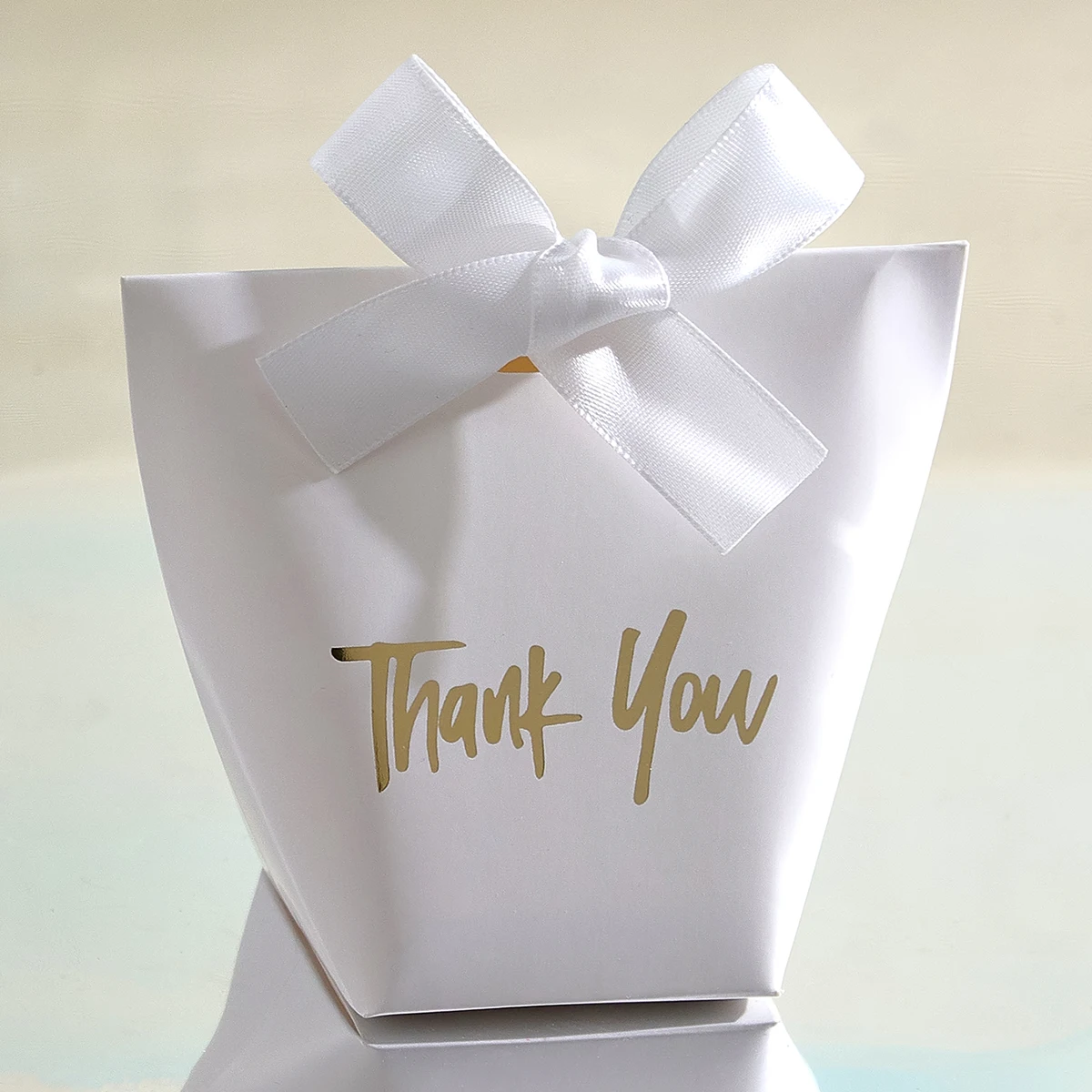 10er-Pack Dankeschön-Geschenkbox Mini-Leckereienbox für Süßigkeiten, Pralinen und Kleine Geschenke, Elegantes Goldfolien-Design mit "Danke", Perfekt – Detail 8