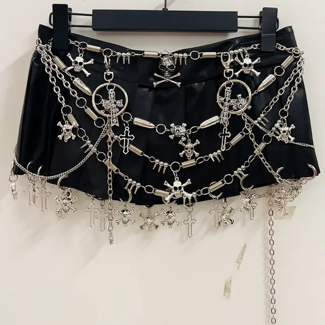 Metal Chain Micro Skirt 1