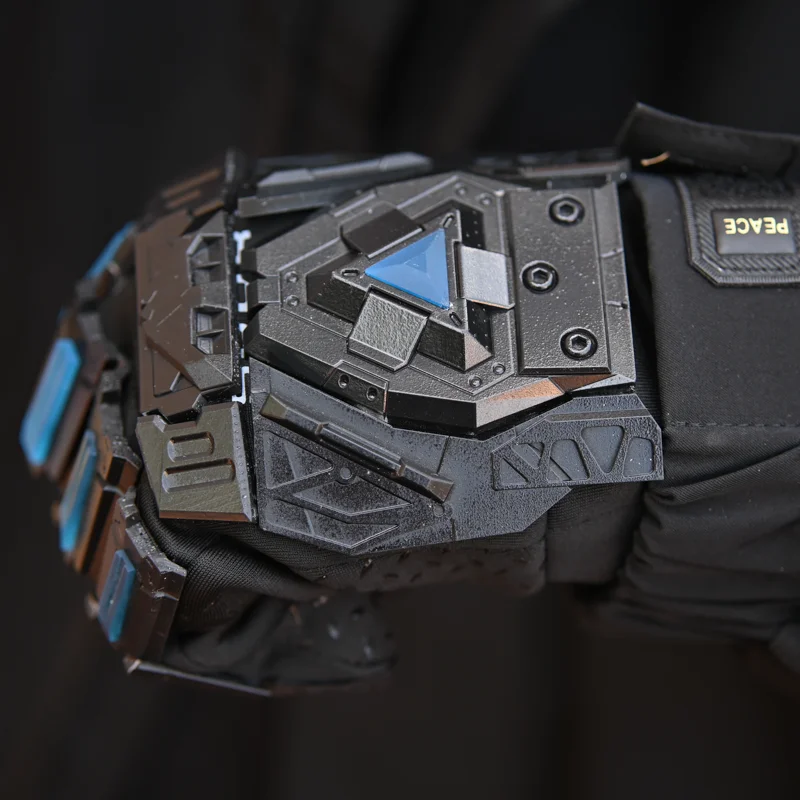 Multifunctional Luminous Tactical Hand Armor Punk Mechanical Gloves Unisex Sci-fi Mecha Cosplay Props Outdoor Motorcycle Gloves